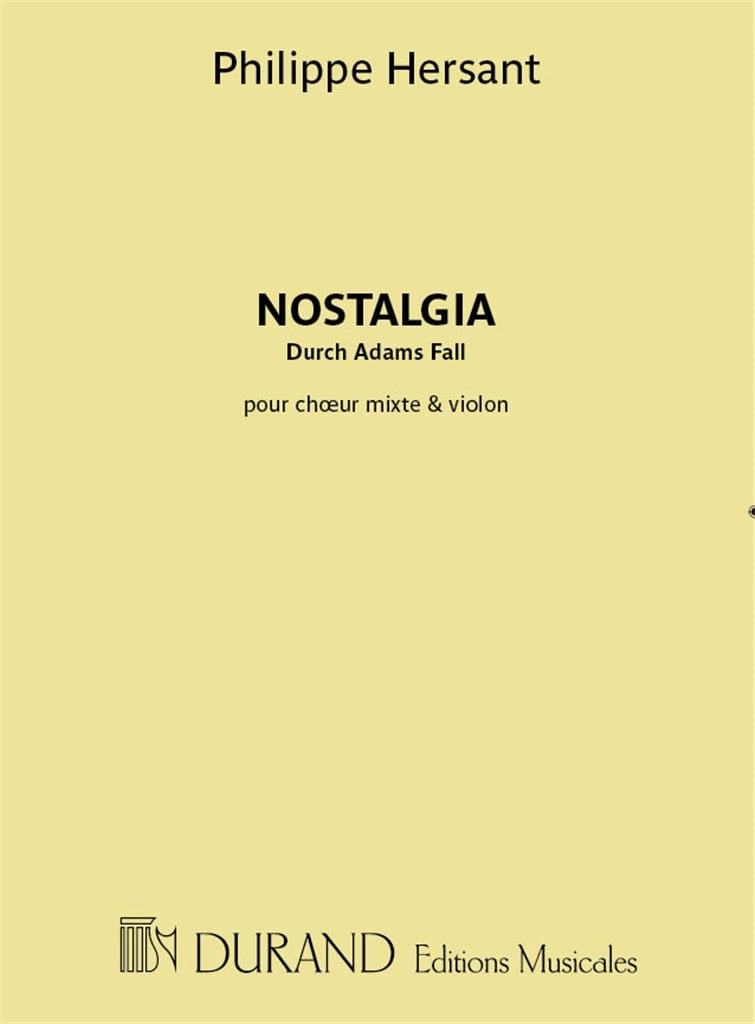 Nostalgia (Durch Adams Fall)